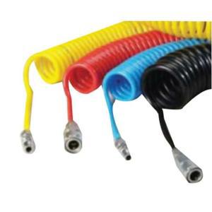 [OFM6734R]코일호스 스프링카플러장착우레탄재질 황