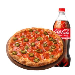 [피자헛] 오리지널 할라 페페로니 러버 L+콜라 1.25L