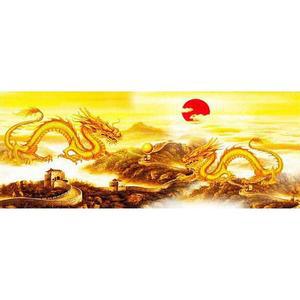 [OFM66821]만리장성 2  패브릭  보석십자수 60x120