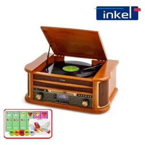 [인켈](이벤트) 인켈 IK-A2080LP 블루투스 턴테이블 CD 플레이어 오디오