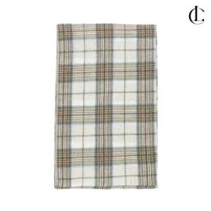 여성 스카프 얇은 면 목도리 스툴 체크 머플러 LNM229