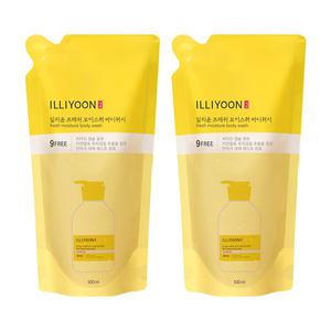 일리윤 프레쉬모이스춰 바디워시 리필 500ml, 2개