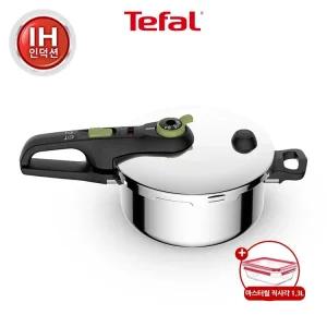 [마스터씰 뉴글라스 직사각1.3L증정]  인덕션 시큐어 트렌디 압력솥 4L (4~7인