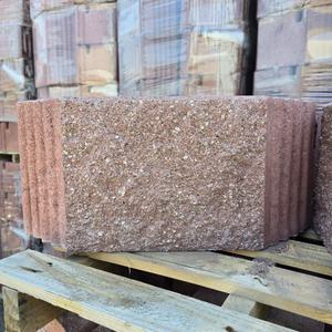 보강토 옹벽블록 590x250x400 레드 1파렛트(20장) - 보강토 디딤돌 디딤석 방음벽 호안 법면 울타리 농막 컨테이너 받침돌 받침석 옹벽 축대 석축 땅 토지 면적확보