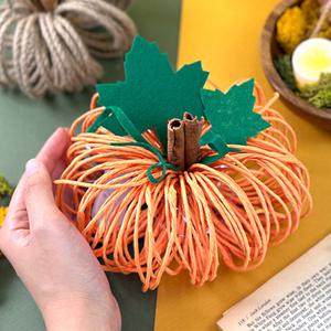 [오피스스쿨]  토단 가을 펌킨 오너먼트 만들기 1인세트 DIY 향긋한 시나몬 향의 호박 인테리어 소품