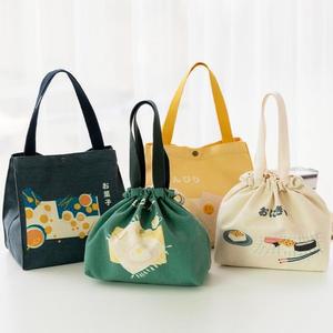 [투어즈]  캔버스 보온보냉 도시락가방  피크닉런치백