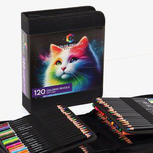 [기타]컬러프로젝트 프리미엄 유성색연필 120색 파우치