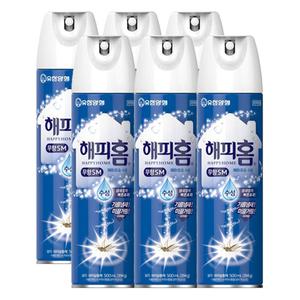 해피홈 에어로솔 수성 무향 500ml 6개