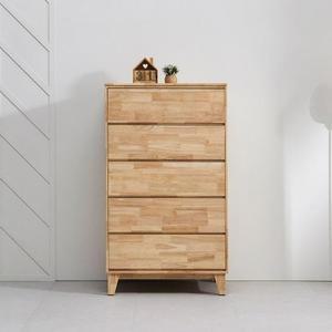 [RGLQO36U]네츄럴 원목 베이직 5단서랍장 옷정리 수납함