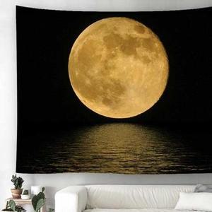 [RGKPM7T3]보름달물결 패브릭 가림막 포스터 소 100X75cm