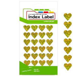 [XBK62L1M_48]하트스티커 홀로그램 19x18 골드 UL2313GD