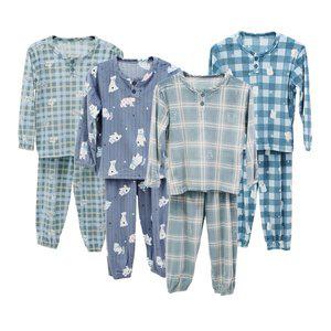 [기타]폭스 울트라밍크 투단추 잠옷세트 E3 남아동