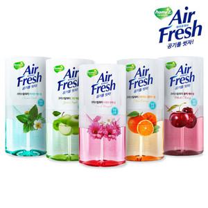 애경 에어후레쉬 크리스탈워터 방향소취제 400ml 2개 허브 부케 오렌지 블랙체리향