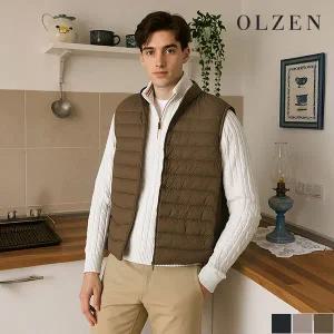[올젠][올젠] 경량 심플 패딩 조끼 (ZPC4VP1802)