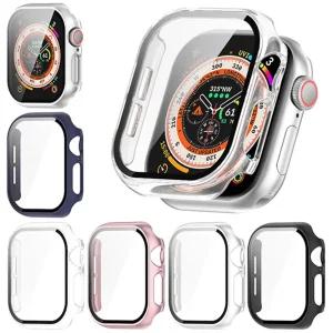애플워치11 10 42mm 46mm 호환 강화유리 필름 보호 일체형 풀커버 케이스