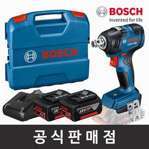 [보쉬] 정품 GDS 18V-200 5.0Ah 2EA세트 브러쉬리스 충전임팩트렌치 충전렌치 보쉬공구