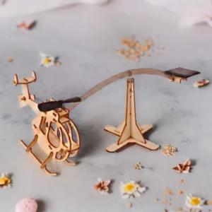 영공방 태양광 모빌만들기 헬리곱터 휴즈500 헬기모형 조립 태양전지판 관찰 TM104