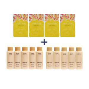 살롱핸즈 촉촉 헤어 세럼 + 아이오페 슈퍼바이탈 소프너 에멀전 각18mlx5개 