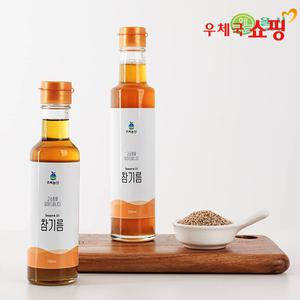 [우체국쇼핑][오복농산]저온압착 국내산 통 참깨로 착유한 참기름 180ml/250ml