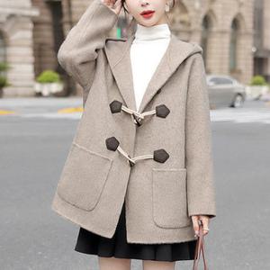 [몽벨리즈]떡볶이단추후드모직코트 mde2301622