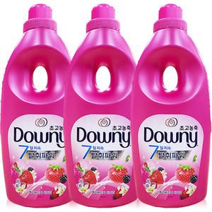 다우니 초고농축 탈취파워 섬유유연제 베리베리와 바닐라 본품 1L 3개