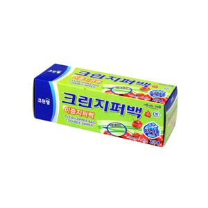 크린 이중 지퍼백 20매 15x10 미니 / 투명 지퍼팩 비닐팩