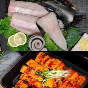 통영 조업 자연산 활바다 장어 구이 500g(소스포함)