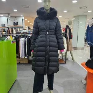 시슬리/애플아울렛/모나미 폭스퍼 슬림 구스다운 롱 패딩 SAPDC8461