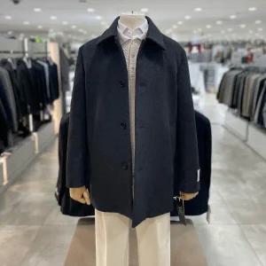 [지오지아]울캐시미어 혼방 체스터 하프 코트_ABE4CG1102_CGR_DG