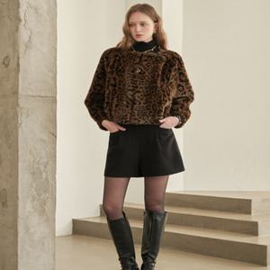 [르니앤맥코이] 르니앤맥코이 고급 레오파드 오픈클로징 퍼 자켓ML12MJ728