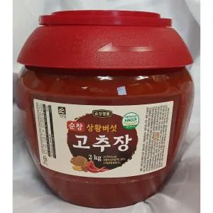 기픈샘 순창 명품 상황버섯 고추장 2k g 해썹인증 HACCP 식품안전관리인증 리뉴얼고추장 빨간뚜껑 