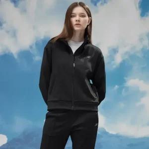 스케쳐스 여성 캐주얼 스트레치 웜 트랙셋업 2종(블랙)