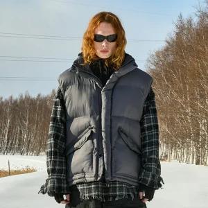 플루크 오버핏 푸퍼 패딩 베스트 FVT206 / 4color