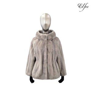 [신세계라이브쇼핑]역시즌 특가 진도 엘페 휘메일 풀스킨 반후드  밍크 재킷 - 실버블루(EJ10)