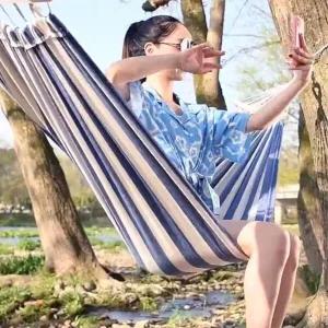 [하프클럽/셀러허브_여성트랜드패션]캐빈 캠핑침대 캠핑 2인용 캔버스 그네