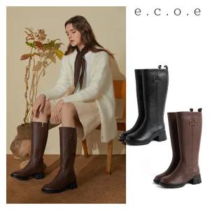 (론칭대박)[에코에] e.c.o.e 천연 양가죽 롱부츠