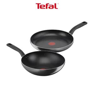 [테팔] 쿡이지 프라이팬 2종(팬28+웍28) 
