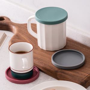 국산 플라이토 실리콘 마카롱 원형 컵받침 9cm