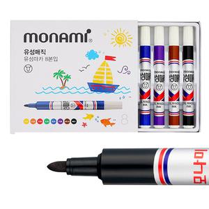 모나미 유성매직 8색 세트