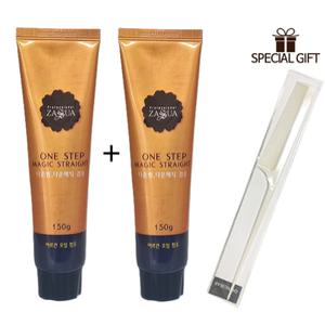 뷰티원 자수아 원스텝 중화제가 필요없는 다운펌 매직 겸용 스트레이트 150gX2+고급꼬리빗