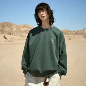 플루크 카멜 피그먼트 맨투맨 티셔츠 FMT756-Z