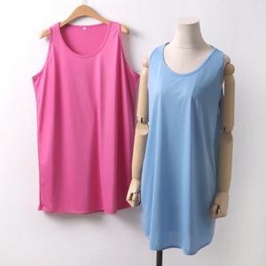 빅사이즈여성의류 403 베이직 망고 롱나시 DWW5897