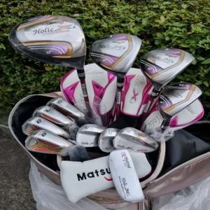 여성용 골프 풀세트 클럽 바퀴달린 캐디백 세트 포함 사용 안한 풀셋