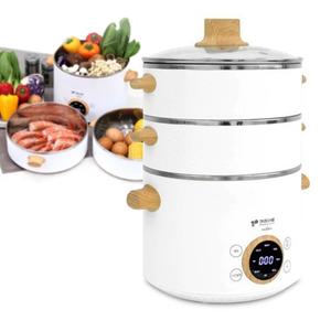 키친아트 멀티쿠커 3단 찜기 분리세척 2L 화이트