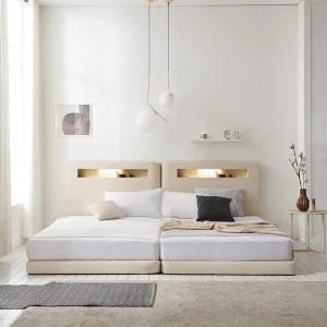 홈즈 스테이 LED 저상형 모듈 패밀리 침대 SS+SS 프레임 HSY850