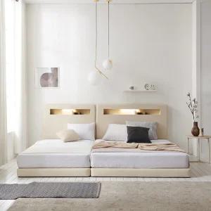 홈즈 스테이 LED 저상형 모듈 패밀리 침대 SS+Q 프레임 HSY853