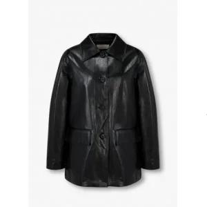 [롯데백화점]보브 페이크 레더 버튼업 미디 자켓 (7155110003)