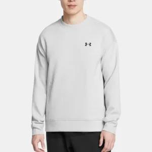 언더아머 맨투맨 티셔츠 화이트 기본 긴팔티 두툼한 티셔츠 1389478-011