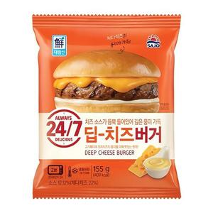 [사조대림] 사조 대림선 딥 치즈버거 155g x 30개
