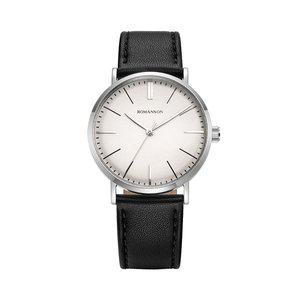 [로만손]카이로스 빈티지 돔 37 화이트 가죽시계 RWTLMM5BS001WHWH0